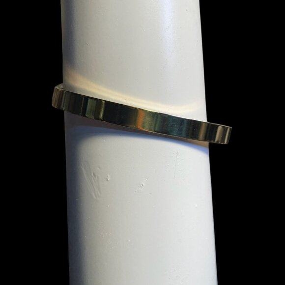 Gold-Plated Crossover Bangle Bracelet W/Multicolor Gemstones & Crystal Accents - Picture 3 of 5